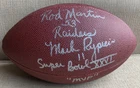 Vintage Coors Light Beer Mark Rypien Signed Authentic Football Ball SB XXVI MVP
