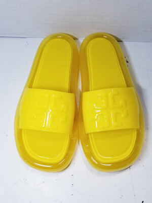 Tory Burch Bubble Jelly Sandals sz 6 Bright Yellow | eBay