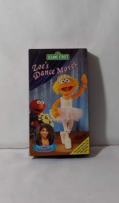 Sesame Street Zoe's Dance Moves VHS Video Tape Paula Abdul
