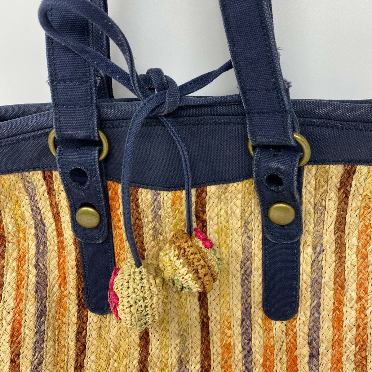 Lucky brand straw best sale bag