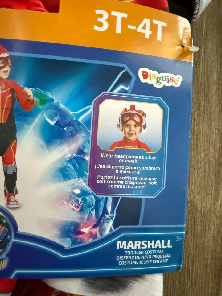 Disfraz Nickelodeon Paw Patrol Marshall niño pequeño 3T-4T exclusivo de Walmart Foto 4 de 4