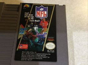 Nintendo NES Game NFL Tested and Worked Original Owner