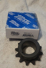 Martin 40BS12HT 1, SABER Finished Bore Sprocket, 1.000 in Bore , 12 Teeth, Steel