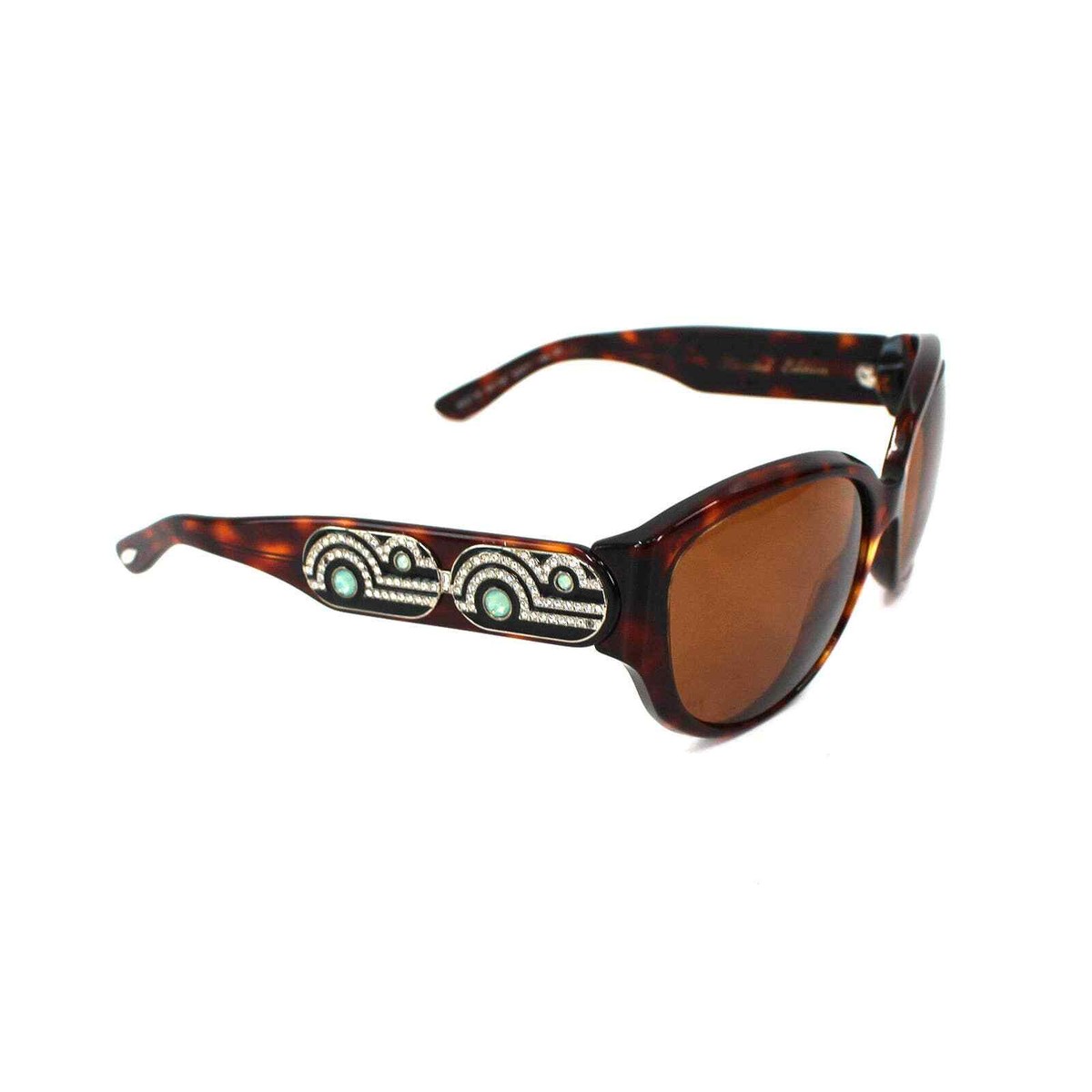 BVLGARI Limited Edition Tortoise Crystal Stone Embellished