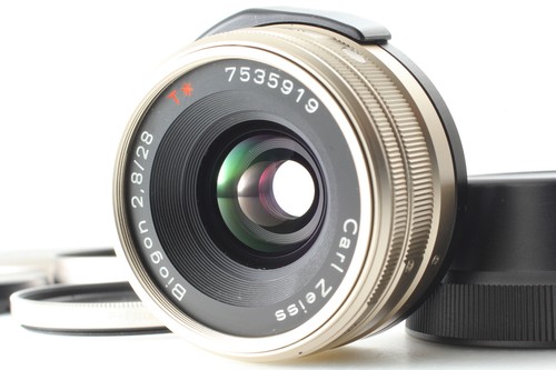NEAR MINT+3 CONTAX Carl Zeiss Biogon 28mm f2.8 Lens for G1 G2 + Hood From JAPAN