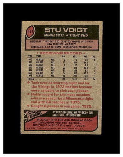 1977 TOPPS FOOTBALL #1-300 YOU PICK SEE PHOTOS OF EVERY CARD STARS *NEW LISTING* - Picture 393 of 433