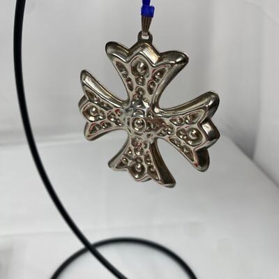 Vtg Retired Limited Edition 1975 Reed & Barton Sterling Silver Christmas Cross 