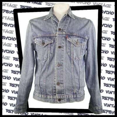 Vintage LEVIS Denim Trucker JACKE Blau 38/Medium 177 G