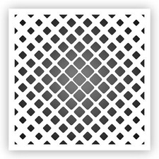 Squares Pattern 7 Stencil - Choose a Size - Laser-Cut Reusable Plastic