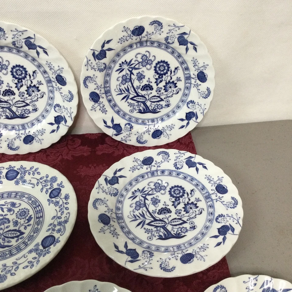 Platillos de pan Johnson Brothers azul nórdico (6) (4) de Inglaterra Foto 4 de 4