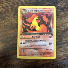 1995 dark rapidash pokemon card value Dark Rapidash Team Rocket Pokemon Card