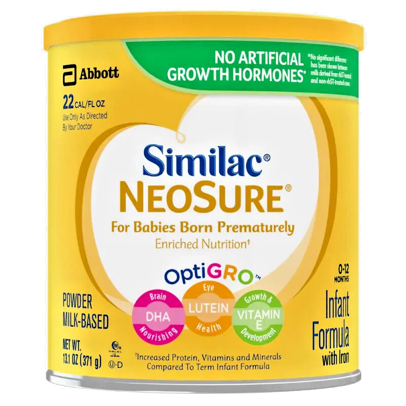 2 latas de fórmula en polvo Similac Neosure de 13,1 oz para prematuros - caducidad 2026+ Foto 4 de 4
