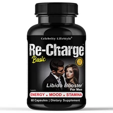 Men’s Performance Enhancement Pills, Libido, Energy, Drive & Strength Support 60