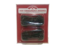 Christmas Tree Green Ornament Hooks 2.5 Inches Metal 100 Piece Pack New Hangers