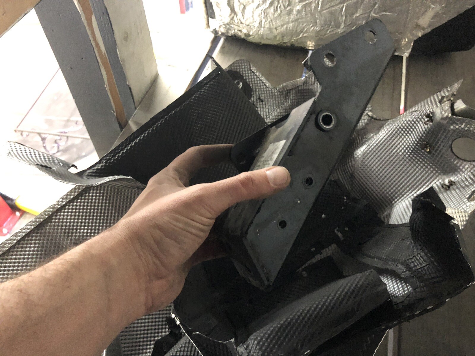 Lamborghini Gallardo LP 560 Rear Muffler Heat Shields & Brackets Complete. OEM