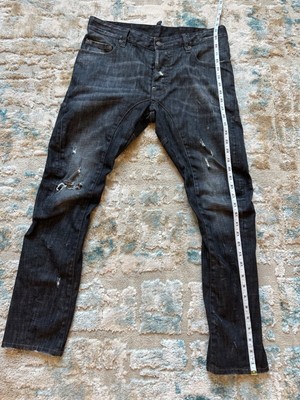 Dsquared2 Black Micro-Studded Clement Jeans - EU 48