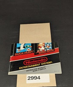 Duck Hunt and Super Mario Bros - Nintendo NES- Manual Only **NO GAME!