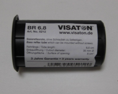 VISATON BR 6.8 Bassreflexrohr Lautsprecher Bassreflexrohre 32mm Durchmesser