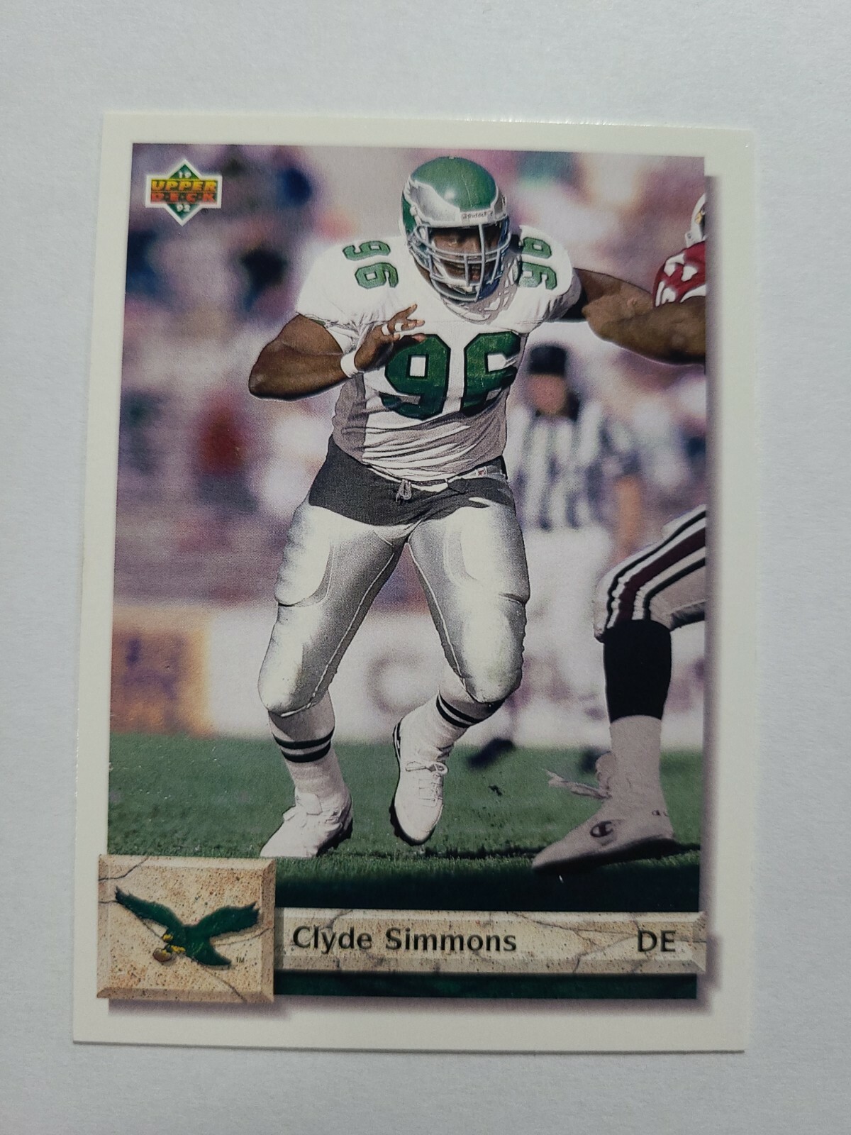 CLYDE SIMMONS 1992 UPPER DECK FOOTBALL CARD # 269 E7733