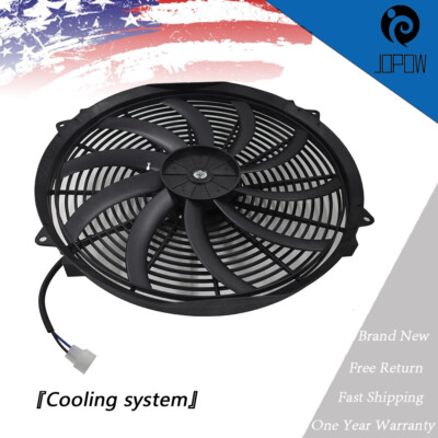 16''ELECTRIC RADIATOR FAN HIGH 3000+CFM THERMOSTAT WIRING SWITCH RELAY KIT