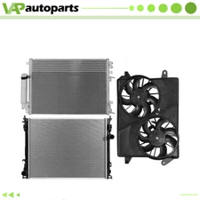 Cooling Fan and Radiator Condenser For Dodge Charger Challenger Chrysler 300