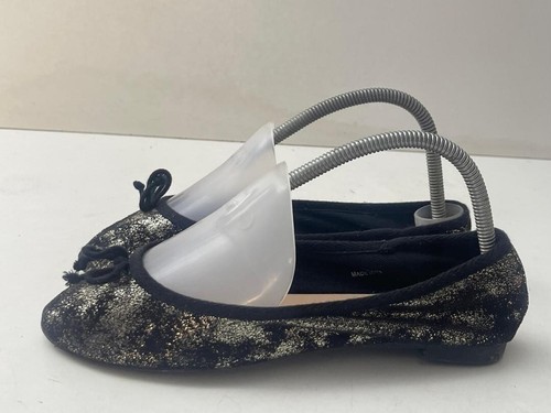 New Look Women's Gold/Black Slip on Ballet Casual Shoes UK 6 EUR 39 -A106 - 第 1/6 張圖片