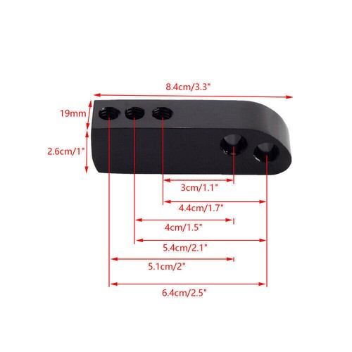 Black Headlight Extension Block For Harley Dyna FXD FXDB FXDC FXDWGI 2006-2017 w - Picture 3 of 11