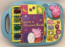 Peppa Pig Learn and Discover Book VTech 14 Interactive Pages Read Music Nick Jr