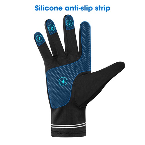 Rutschfeste UV Sonnenschutz Angelhandschuhe Kühl Eis Seide Handschuhe zum Reiten - Bild 4 von 35