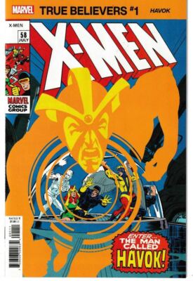 TRUE BELIEVERS X-MEN HAVOK #1 (MARVEL 2020) ''NEW UNREAD''
