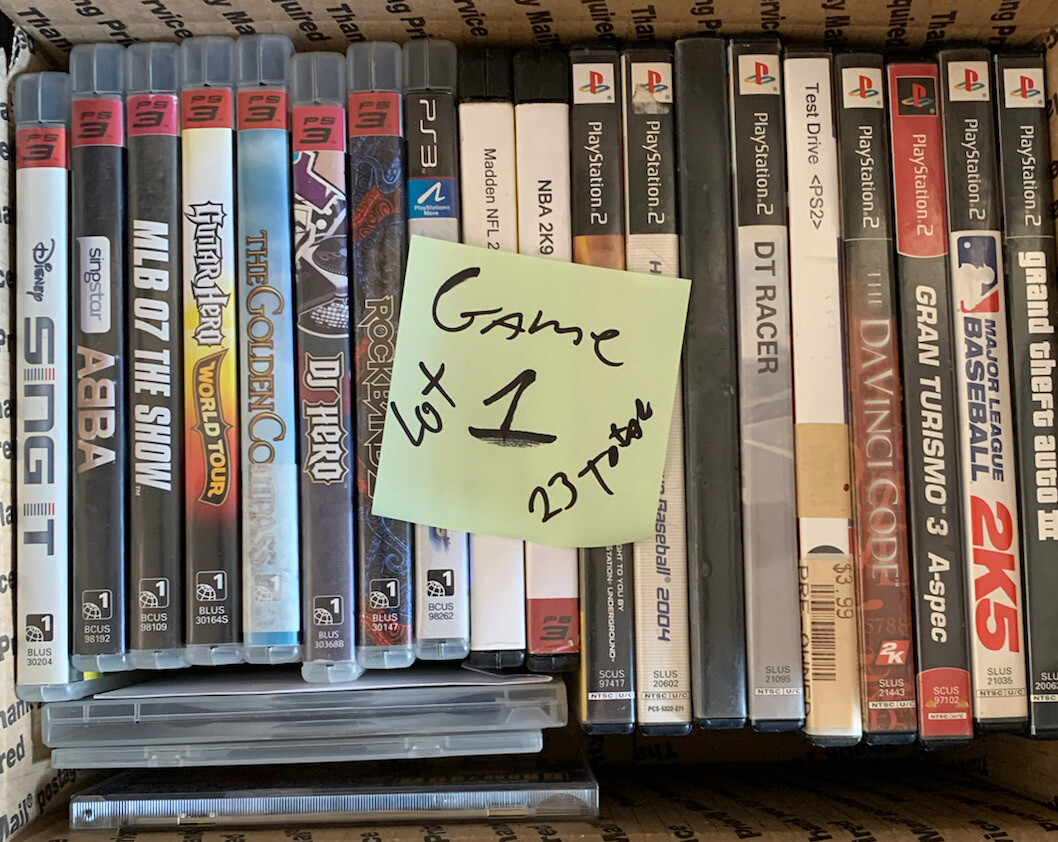 Lot of 23 Playstation 2 PS2 & PS3 Games Bundle Used Great Titles