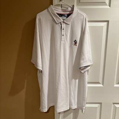 Tommy Bahama Disney Mickey Mens 4XLB Short Sleeve Polo Jungle Jubilee 5 O'Clock