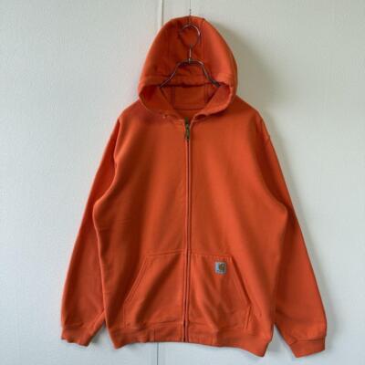 Carhartt Zip Hoodie Orange Orange Size M Used From Japan | eBay