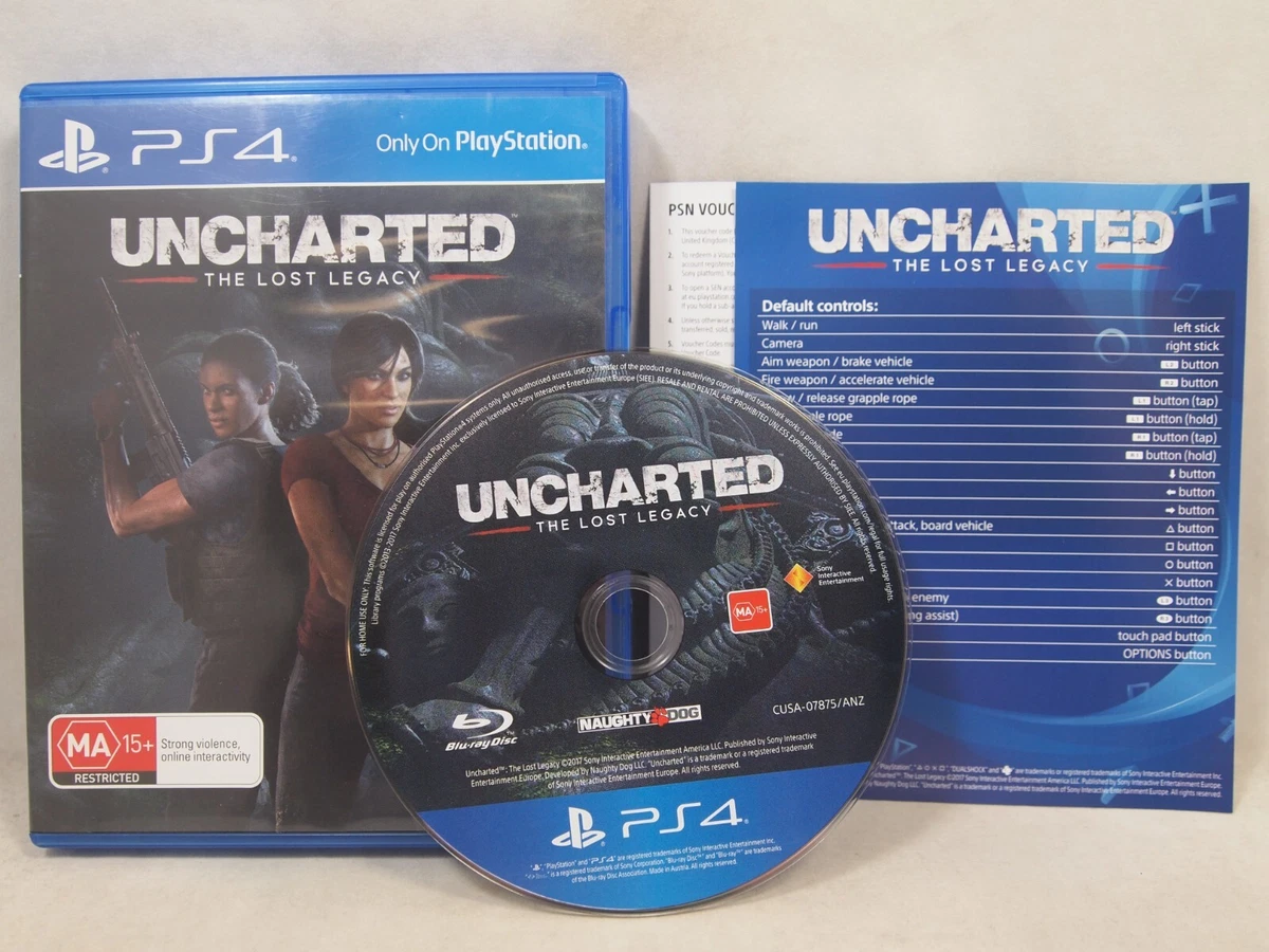 Uncharted the lost legacy ps4 price sale
