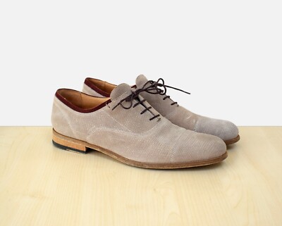 edle Yves Herren Halbschuhe Slipper Gr. 42 Echtleder vero cuoio