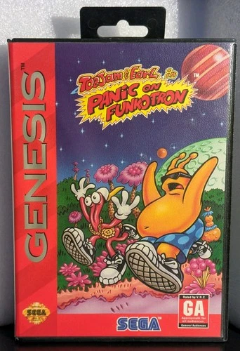 🎤🎶 ToeJam & Earl Panic on Funkotron, Complete CIB (Genesis)