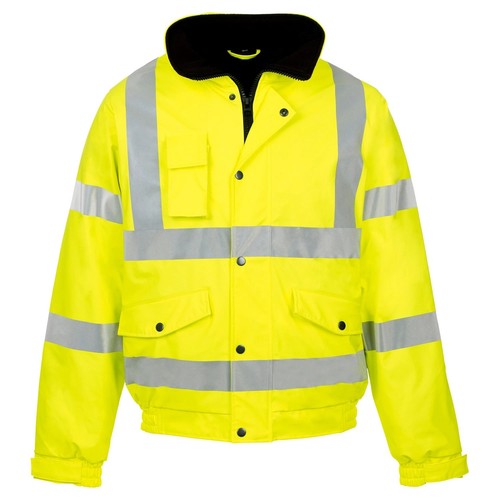 Blouson bombardier de sécurité Hi Vis imperméable rembourré réfléchissant manteau de sécurité au travail - Photo 7/14