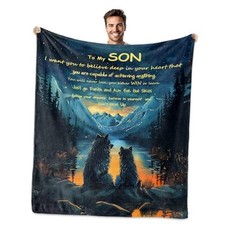 Gift Blanket - Birthday Gifts for Throw Blankets 60"x 50" -'s Gifts from Son
