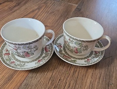 Vintage Johnson Brothers 2er Set kleine Teetassen