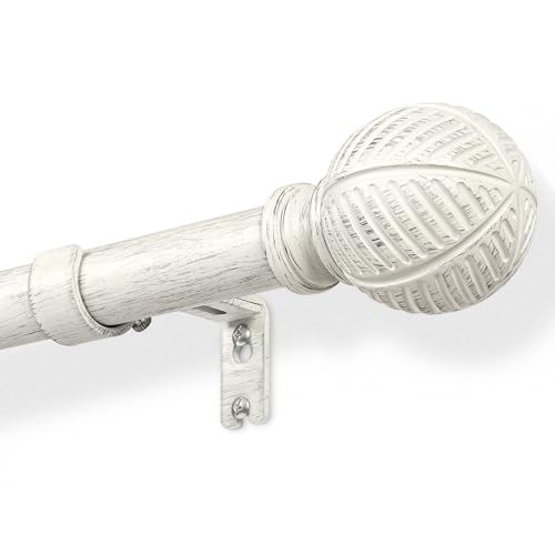 DEFYNEE Wood Effect Curtain Pole Extendable  Assorted colors , sizes 