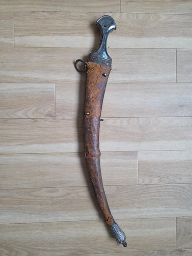 Rare Antique Silver Dagger Jambiya (Sabiki) Handmade Yemen / Saudi Arabia 67 cm - Picture 2 of 22