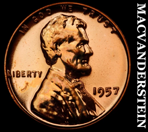 1957 Lincoln Wheat Cent- Choice Gem Proof Luster No Reserve #i9140