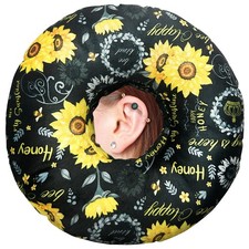BVOKQUC Ear Piercing Pillow for Side Sleepers Pillows with Holes for Ear Pain...