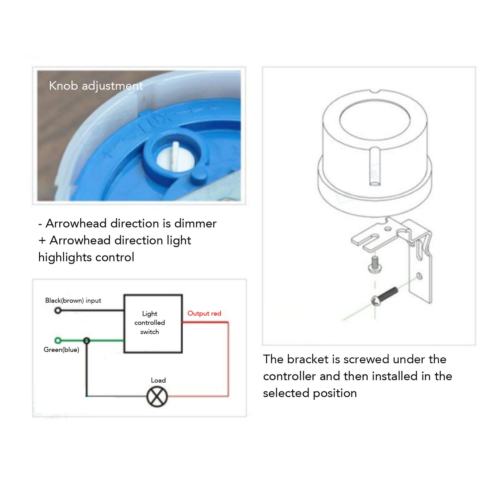 Automatic Dusk To Dawn Photocell Light Control Sensor For Outdoor Lighting