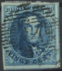 [16.031] Belgium 1861 stamp VF used LUXE quality. LL Watermark