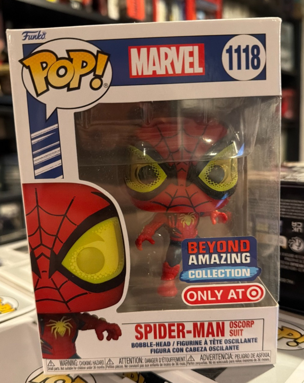 Funko Pop Marvel Spider-Man #1118 Target Exclusive Vinyl Figure Free Shipping