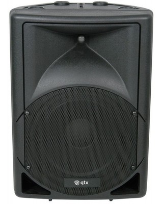 QTX QS15A 15'' Aktiver PA-Lautsprecher - 700 W Leistung, eingebauter Verstärker, DJ & Live Sound