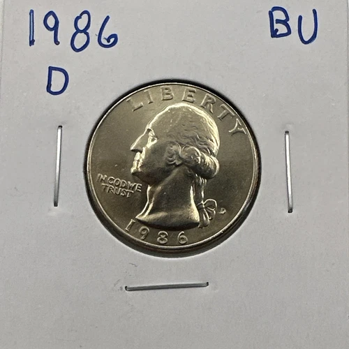 1986-D Washington Quarter — photo from the most recent tracked eBay sale