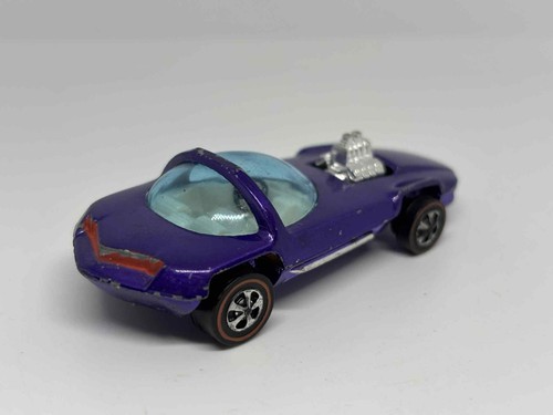 Hot Wheels Redline Purple Silhouette Purple Beatnik Bandit & Red Python 1967 Auto - Bild 19 von 24