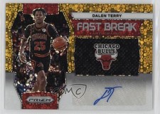2023-24 Panini Prizm Fast Break Gold 6/10 Dalen Terry #FB-DTC Auto 14t3